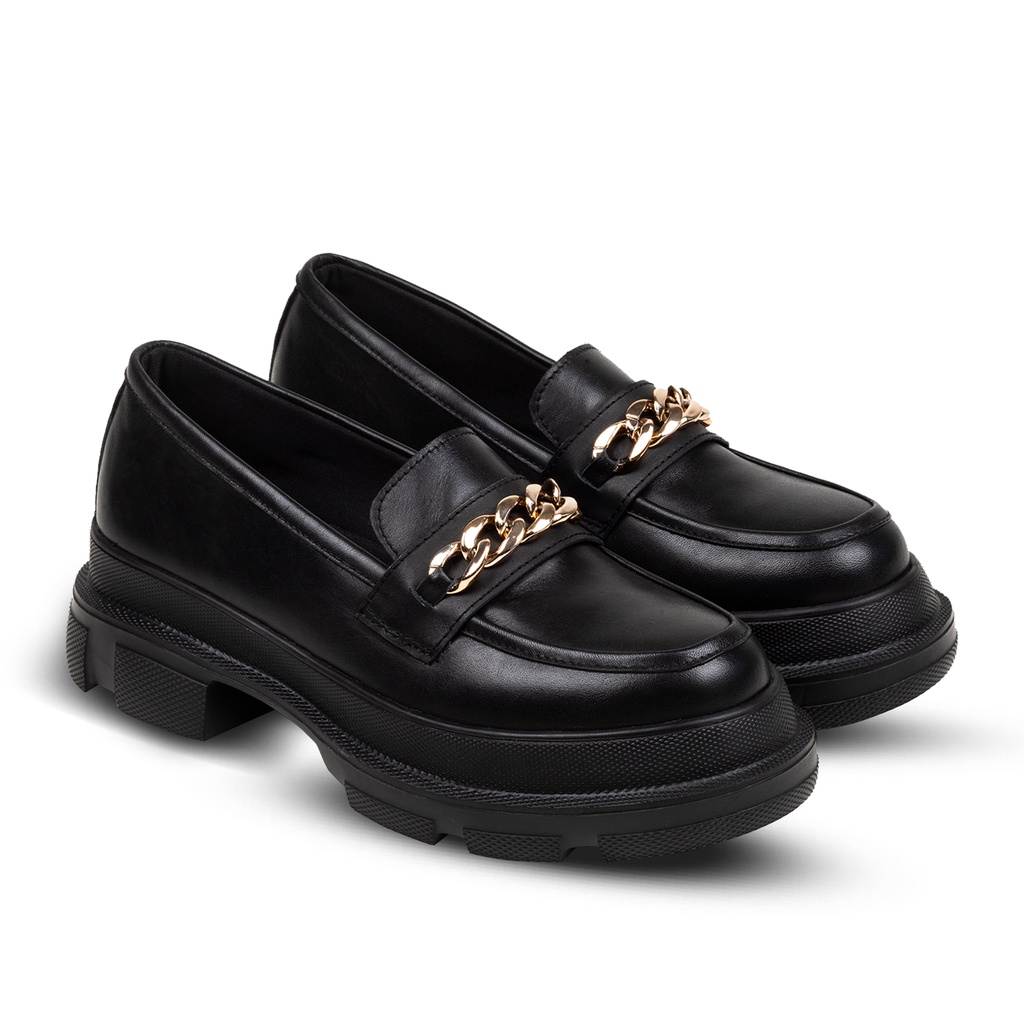 Burly Chain Black - Nappa Milano - Sepatu Wanita