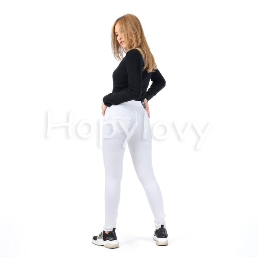 HOPYLOVY - CELANA HIGHWAIST PREMIUM CUT KNEE JEANS (Pun Ripped HW)