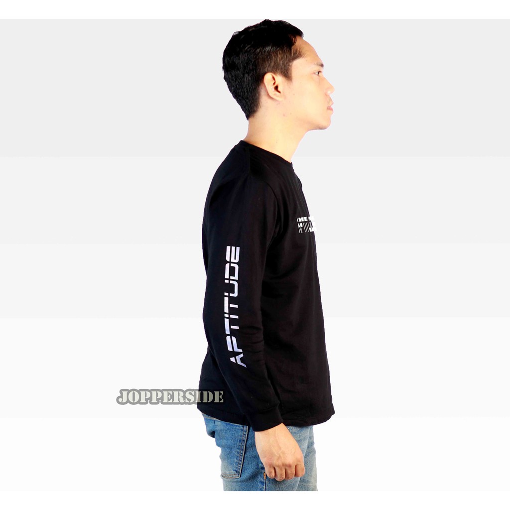 JOPPERSIDE T SHIRT KAOS DISTRO LONG SLEEVE LONGSLEEVE LENGAN PANJANG APTITUDE PRIA ORIGINAL TL1