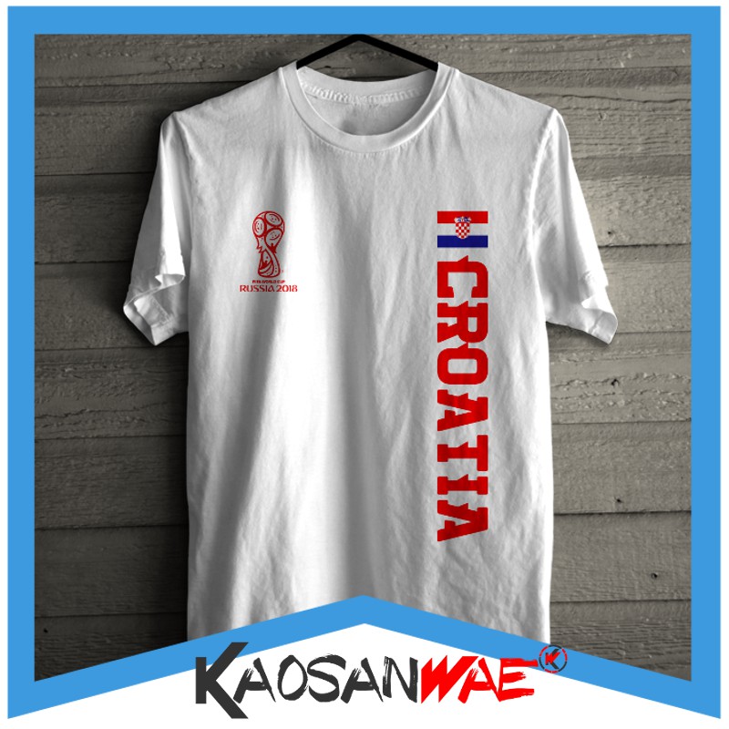 Kaos Bola Croatia Piala Dunia 2018 Kroasia World Cup Rusia Tshirt KaosanWae