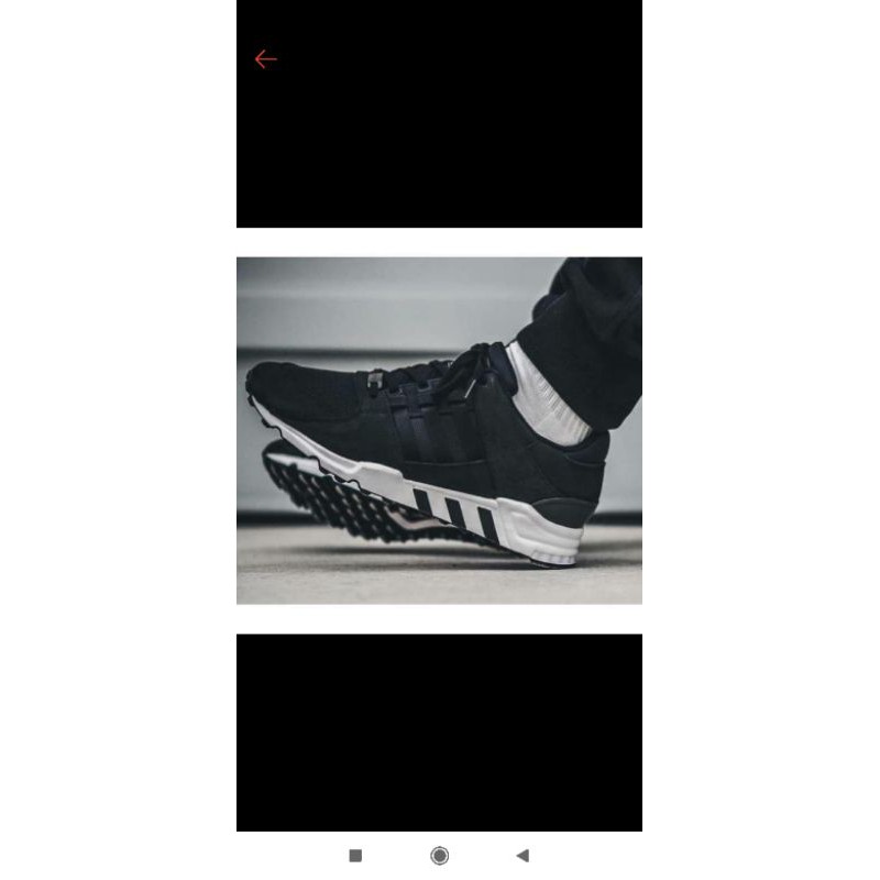 ADIDAS EQT support RF black on white
