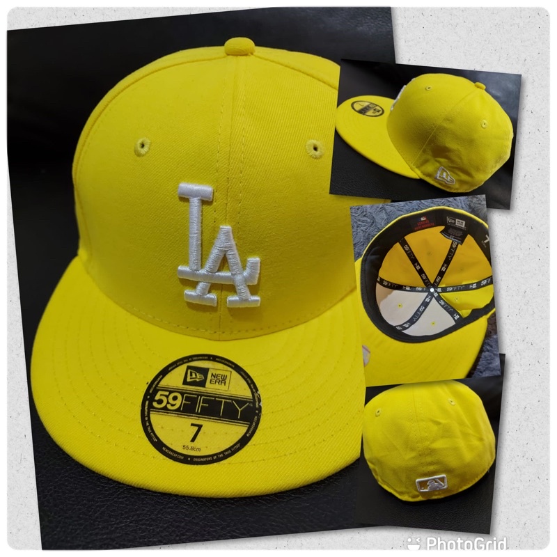 TOPI MLB NEW ERA LA KUNING ORIGINAL
