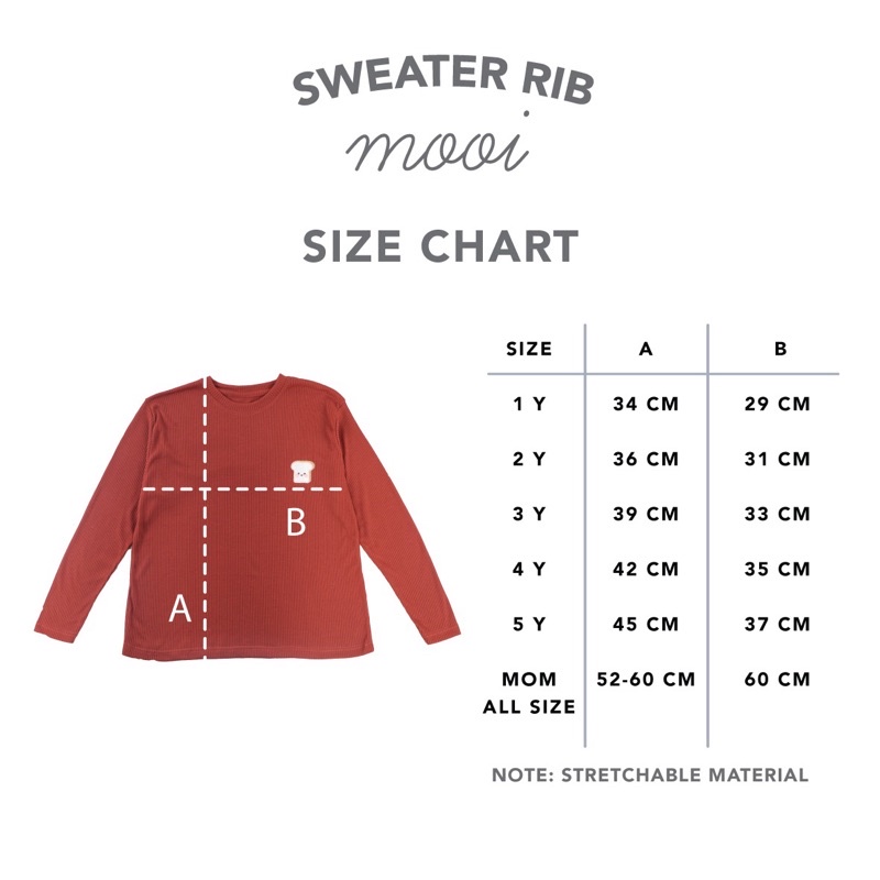 MOOI SWEATER RIB ANAK UNISEX RIB KNIT