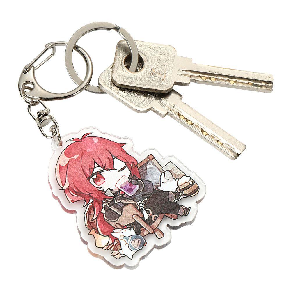 Solighter Gantungan Kunci Anime Koleksi Props Liontin Lucu Aksesoris Jepang Anime Cosplay Car Key Holder