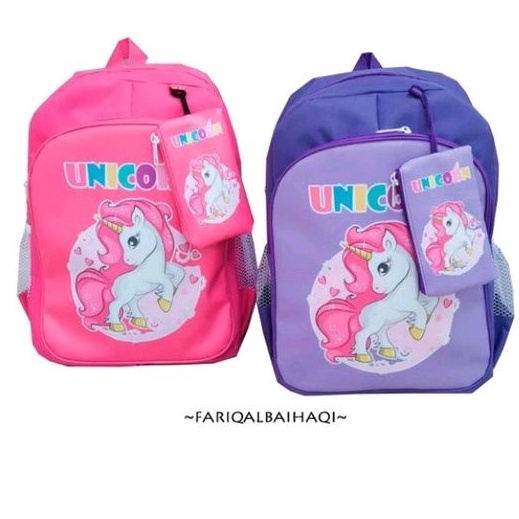 tas ransel anak karakter unicorn