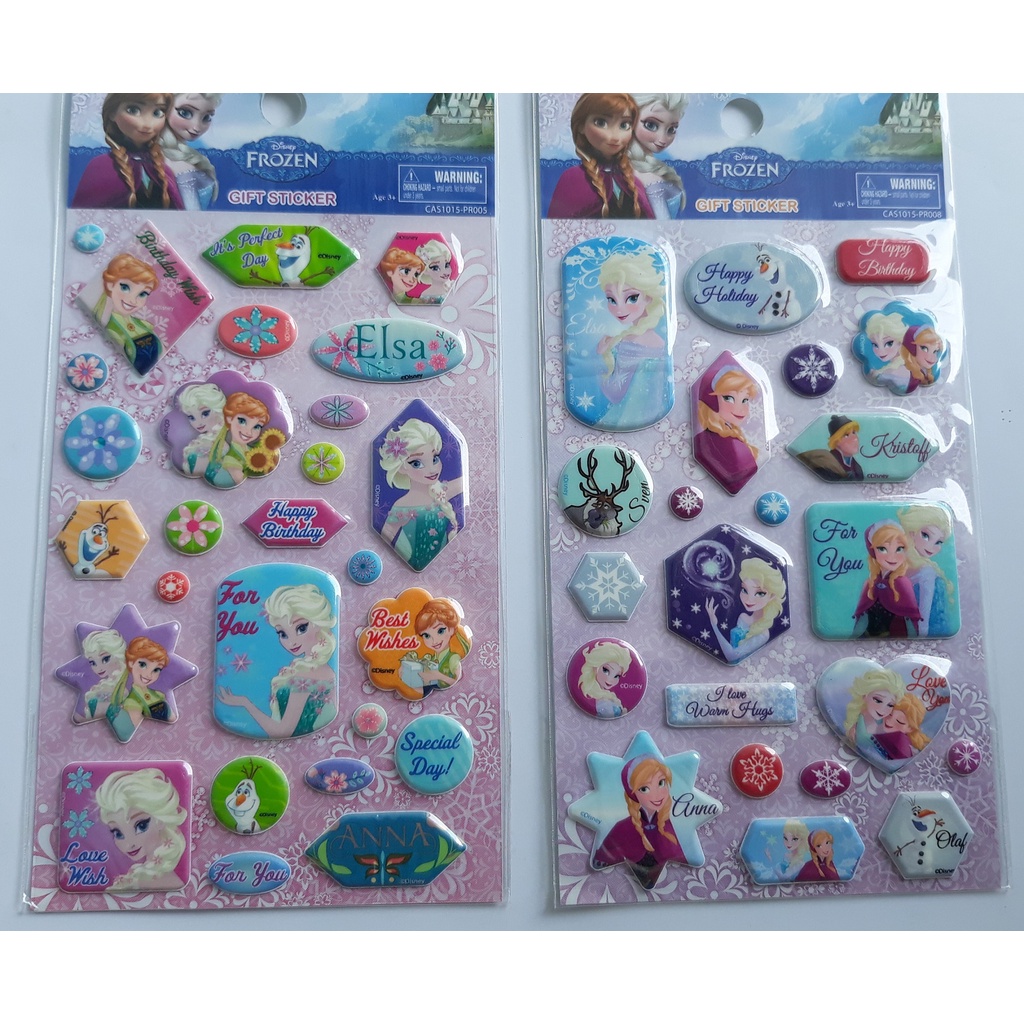 

Sticker 3D Frozen Elsa Anna