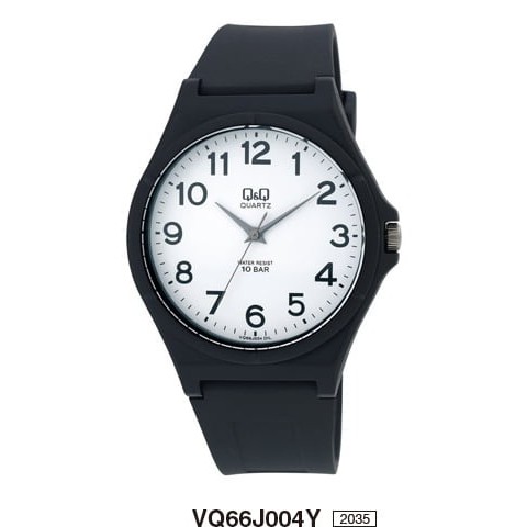 Q&amp;Q Original Jam Tangan Pria VQ66J Series - Hitam - Karet