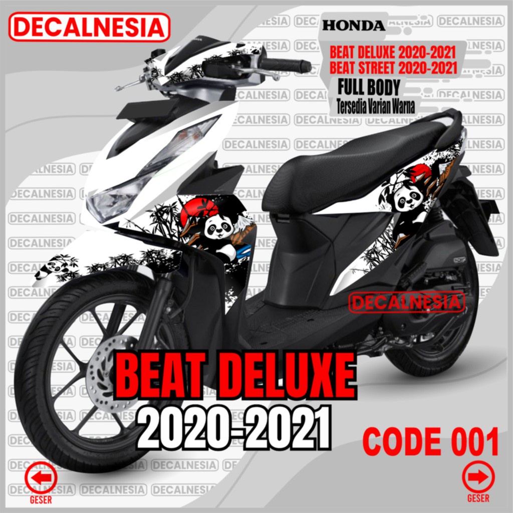 Decalnesia Decal Beat Deluxe 2021 2022 2023 Street New Full Body Stiker Motor Honda 2020 Panda Stick