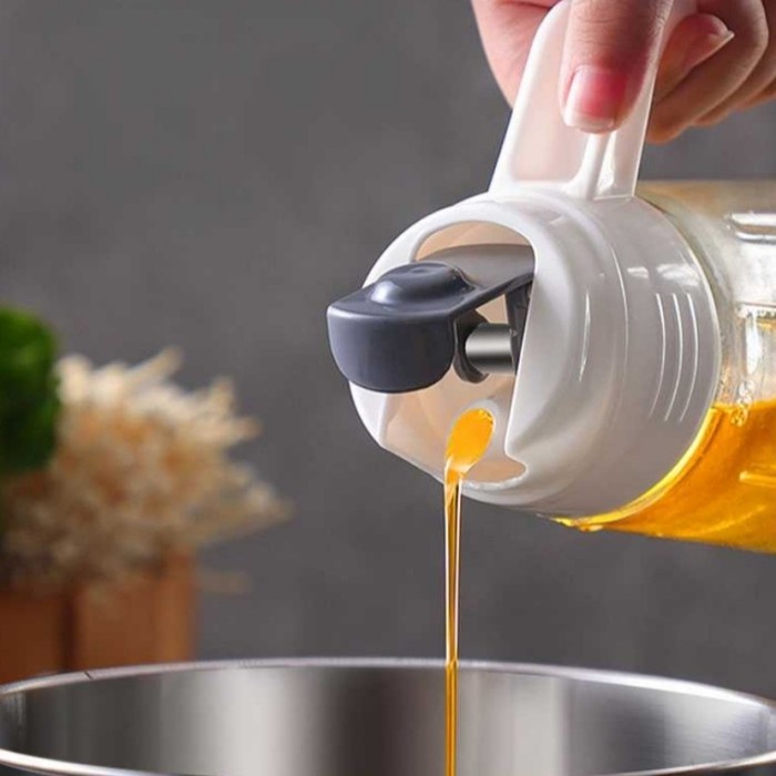Botol Minyak Goreng Kaca Tebal Tempat Kecap Saos Susu Madu Cuka Jus