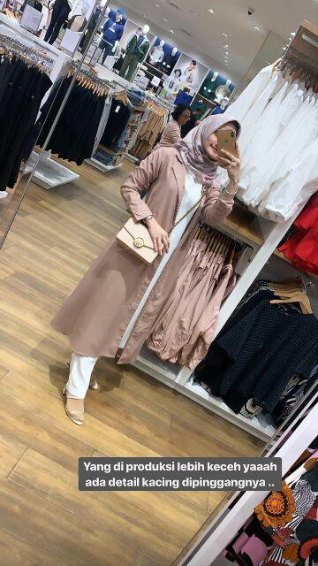 Gamis Rayon Candi Mekar Ori Batik Abstrak Malaman