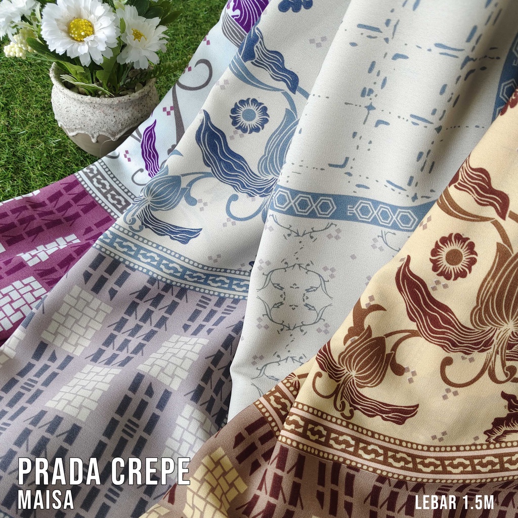 BAHAN PRADA CREPE MOTIF / BAHAN PRADA CREPE PREMIUM / BAHAN PRADA CREPE ORIGINAL / BAHAN PRADA CREPE