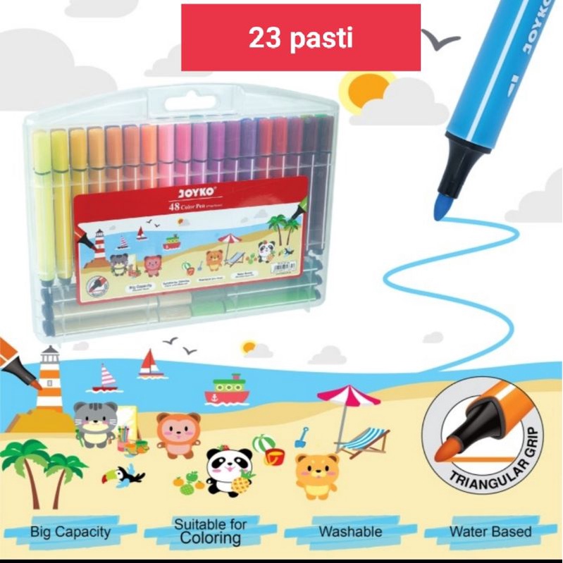 

pulpen pena warna color pen joyko cLP 57