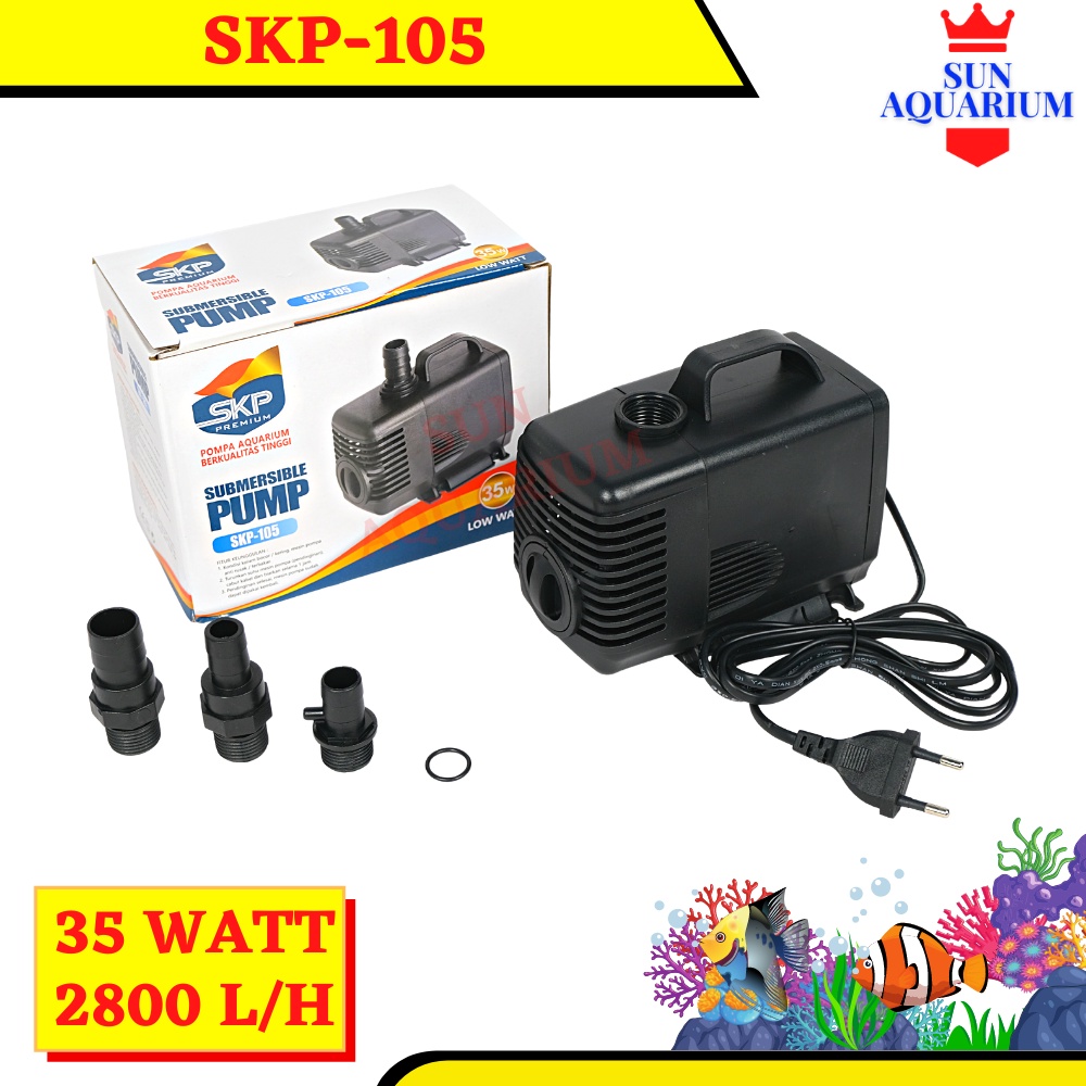Water Pump Aquarium | Hidroponik Pump SKP 105 | Pompa celup Kolam