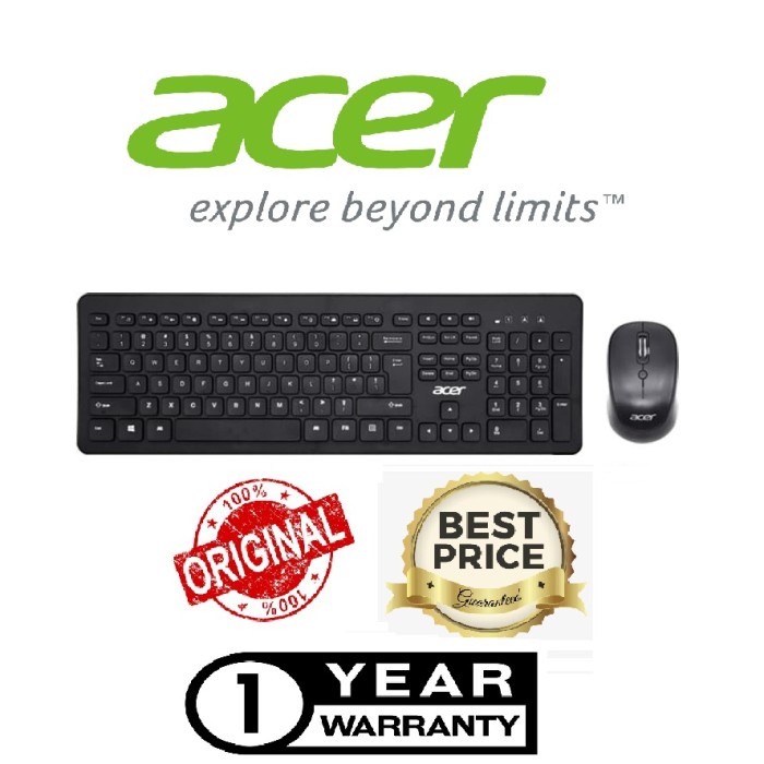 Keyboard Mouse Acer Wireless OAK940 Original 100% Garansi 1 Tahun