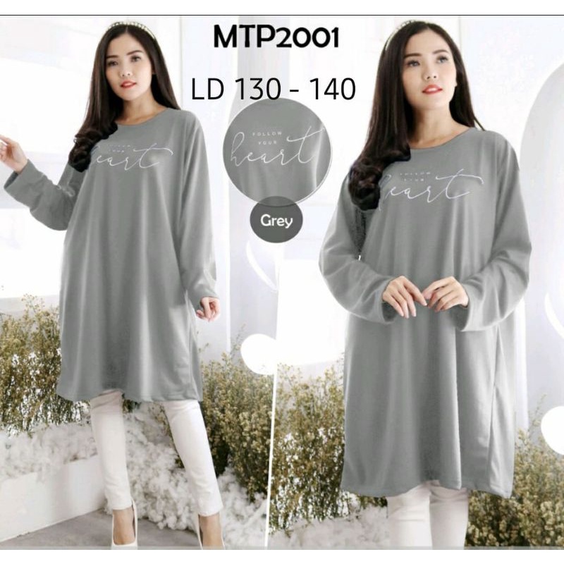 TUNIK JUMBO WANITA BIGSIZE PLUS SIZE LD 130 - 140