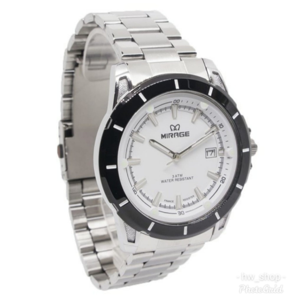 Jam Tangan Pria Mirage 8713 Silver Original
