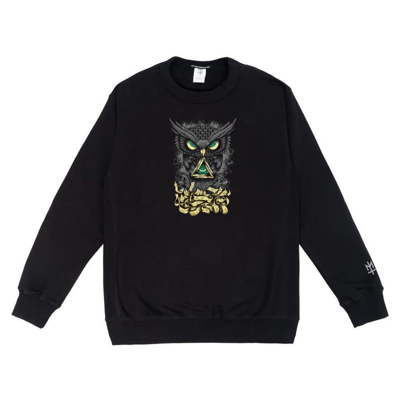 Maternal Disaster Sweater CREWNECK black fly