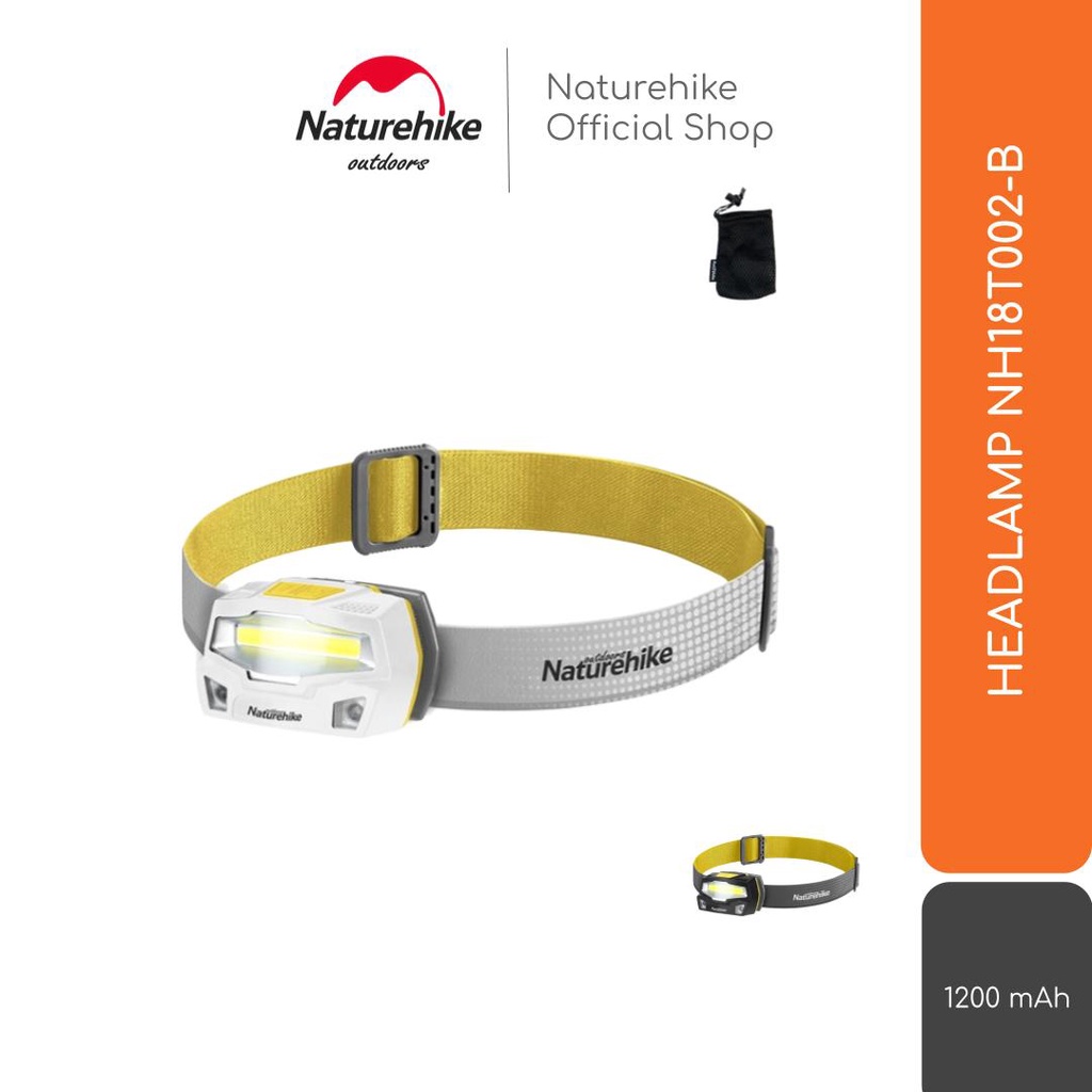 Naturehike Headlamp Nh18T002-B Lampu Kepala Led Senter Camping