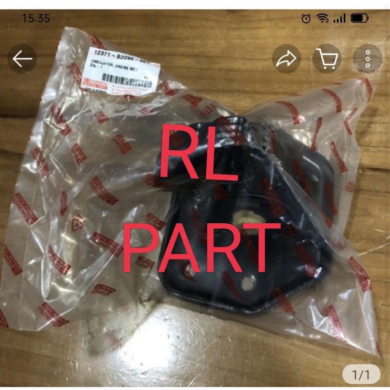 Transmisi mounting/insulator engine mounting belakang grandmax/luxio