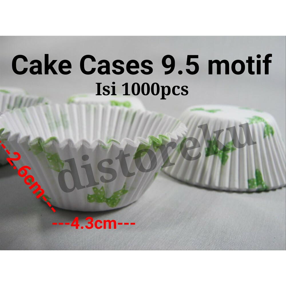 1000pcs cake cases paper cup kertas cetakan kertas kue kering 9.5 warna klassi