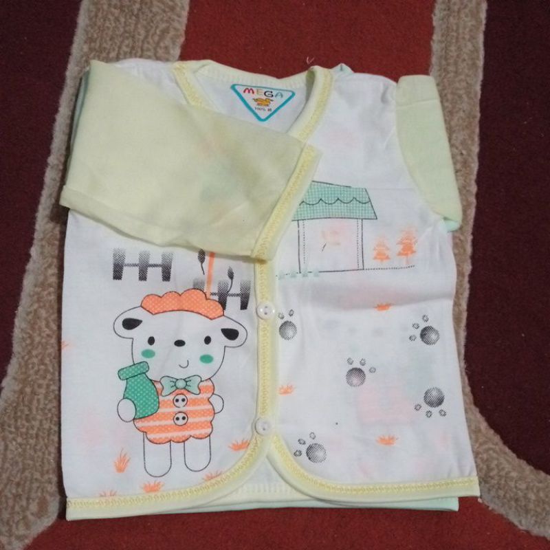 3Pc Baju Bayi Lengan Panjang Meyga Ukuran Newborn SNI