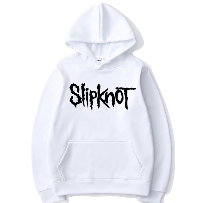 Hoodie SlipKnot Logo Casual White