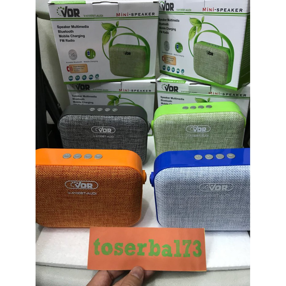 Speaker VDR 4100BT Audi Bluetooth di lengkapi dengan Fm Radio