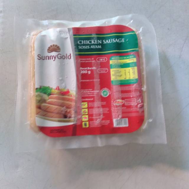 

Sunny gold sosis ayam isi 6 pcs 200 gr