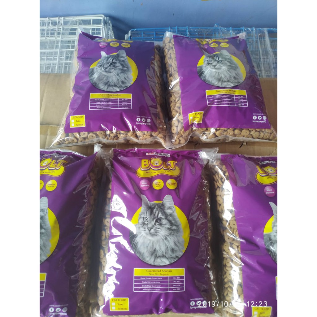 Makanan Kucing/Cat Food Bolt Repack 1 KG