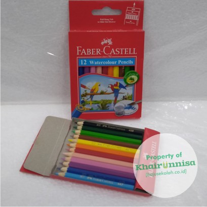 

PENSIL WARNA FABER CASTELL WATERCOLOUR 12 WARNA