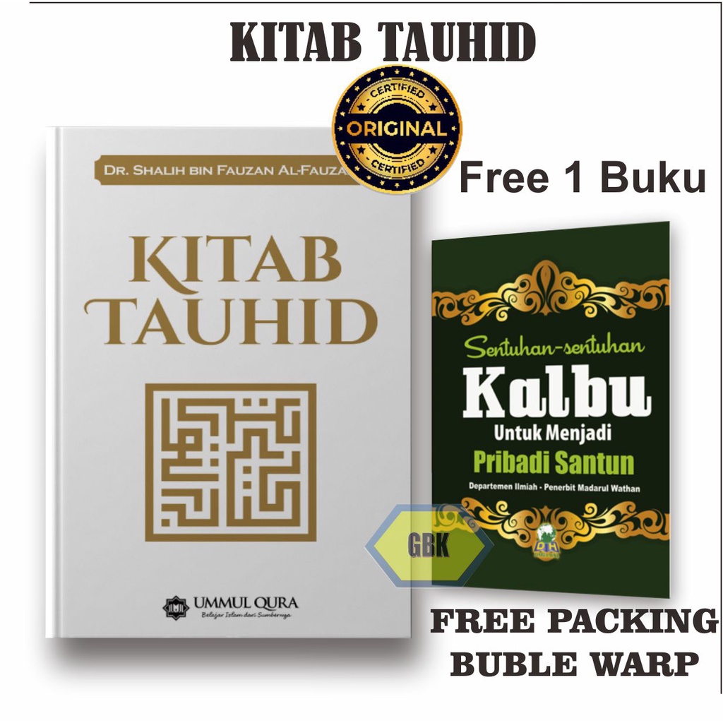 Kitab Tauhid Syaikh Shalih bin Fauzan - Penerbit Ummul Qura (Free 1 Buku Sentuhan-Sentuhan Qalbu)