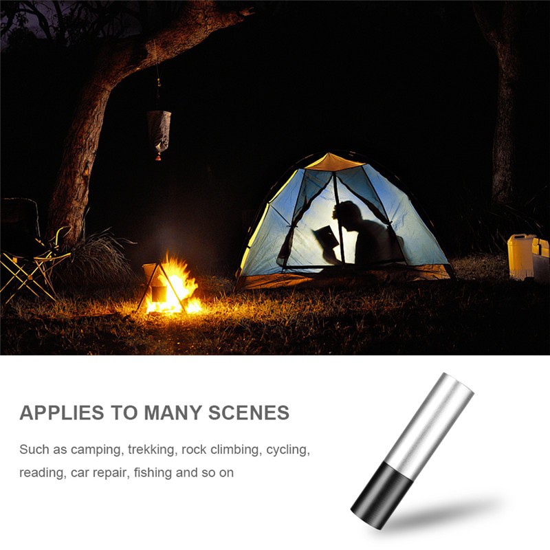 Senter Mini LED Flashlight USB Rechargerable Aluminium Body XPE - TaffLED - Silver Black