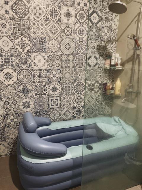 Intime Spa Bathtub Portable Bak Kolam Mandi Spa Inflatable Dengan Pompa Listrik
