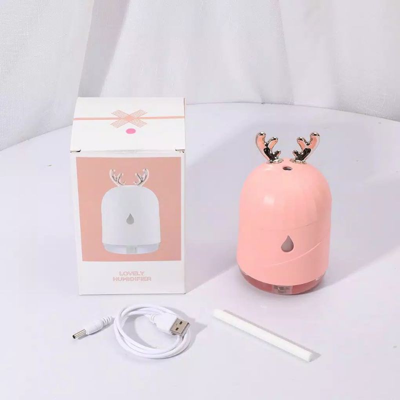 DIFFUSER HUMIDIFIER / AROMATHERAPY HUMIDIFIER / PELEMBAB PEWANGI UDARA PURIFIER MOTIF RUSA