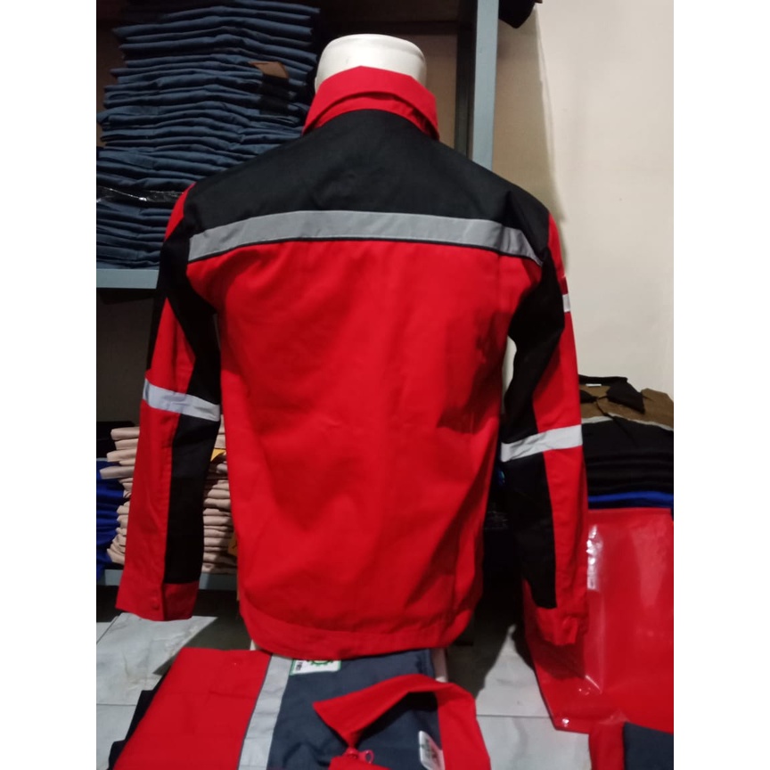 DISKON SERAGAM KERJA PRIA /Wearpack Safety Atasan Kemeja Safety/Baju K3/Baju Kerja Lapangan/Seragam/