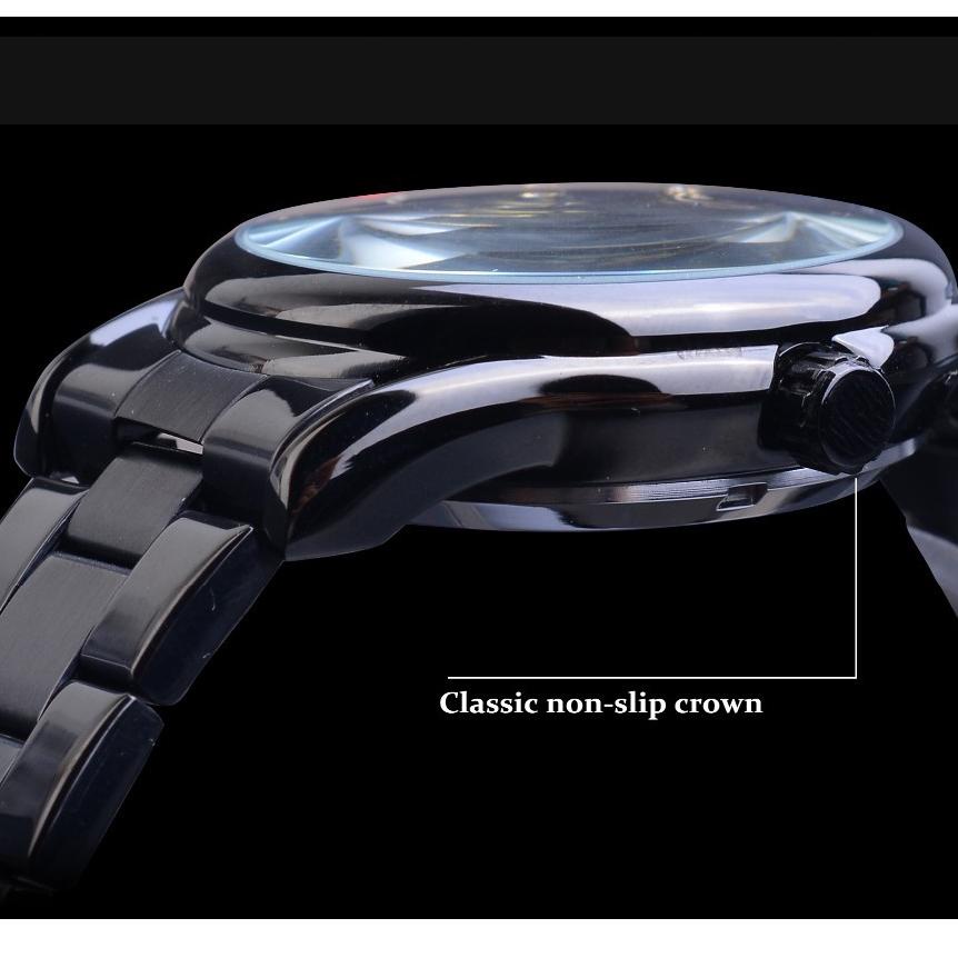 [Art. 944] FNGEEN 6018 Jam Tangan Pria Mechanical Automatic  Luxury Business Original Tahan Air Watch + Kotak Gratis