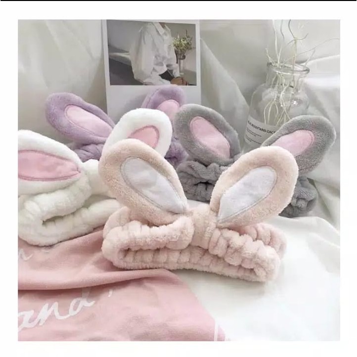 HEADBAND KOREA BUNNY BANDO CUCI MUKA IKAT RAMBUT BANDANA KOREA MURAH