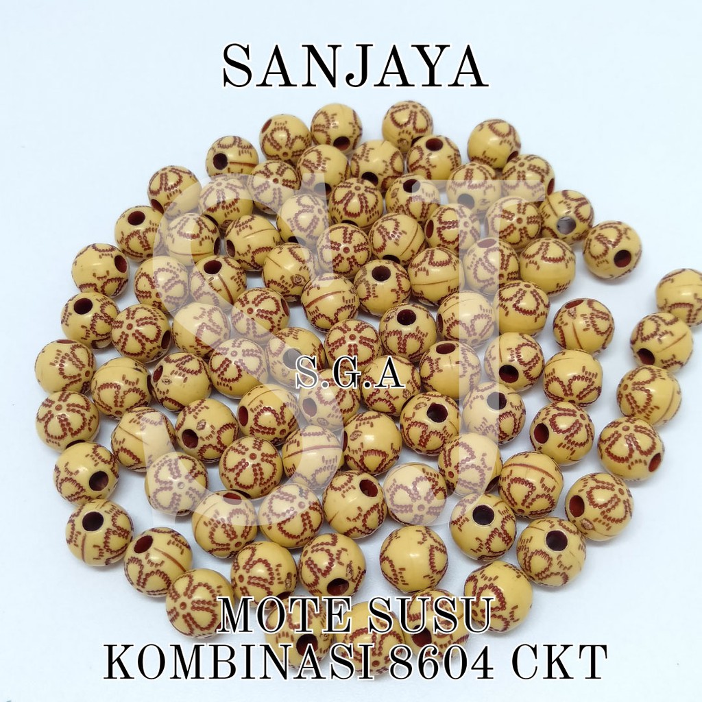 MANIK SUSU / MOTE SUSU / MANIK COKLAT / MANIK BULAT / MANIK COKLAT BULAT / MOTE SUSU KOMB. BULAT 8604 CKT