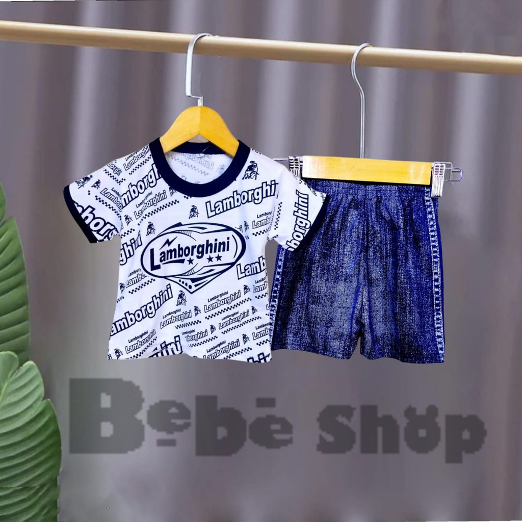 Setelan Baju Anak  Bayi Lamborgini Size S M L