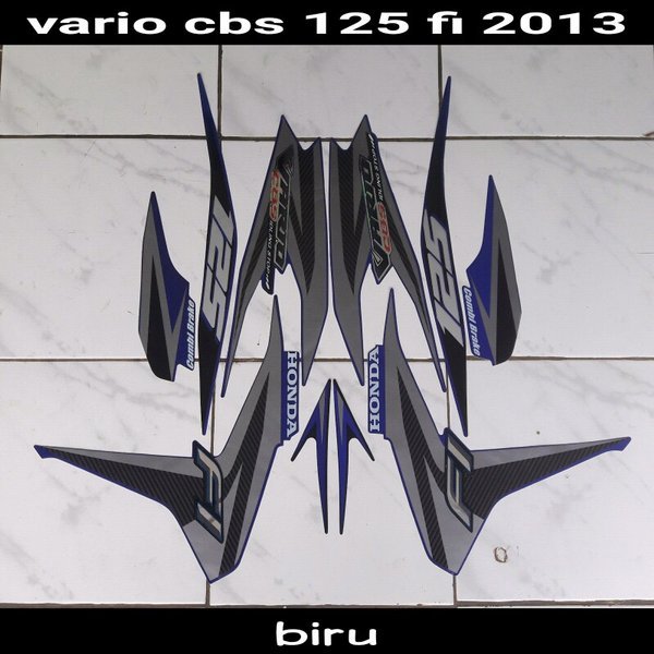 stiker motor vario cbs-iss 125 fi 2013 biru