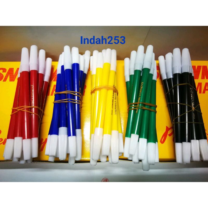 [ Satu Lusin ] SNOWMAN SPIDOL KECIL MARKER PENCIL TYPE 12 PCS