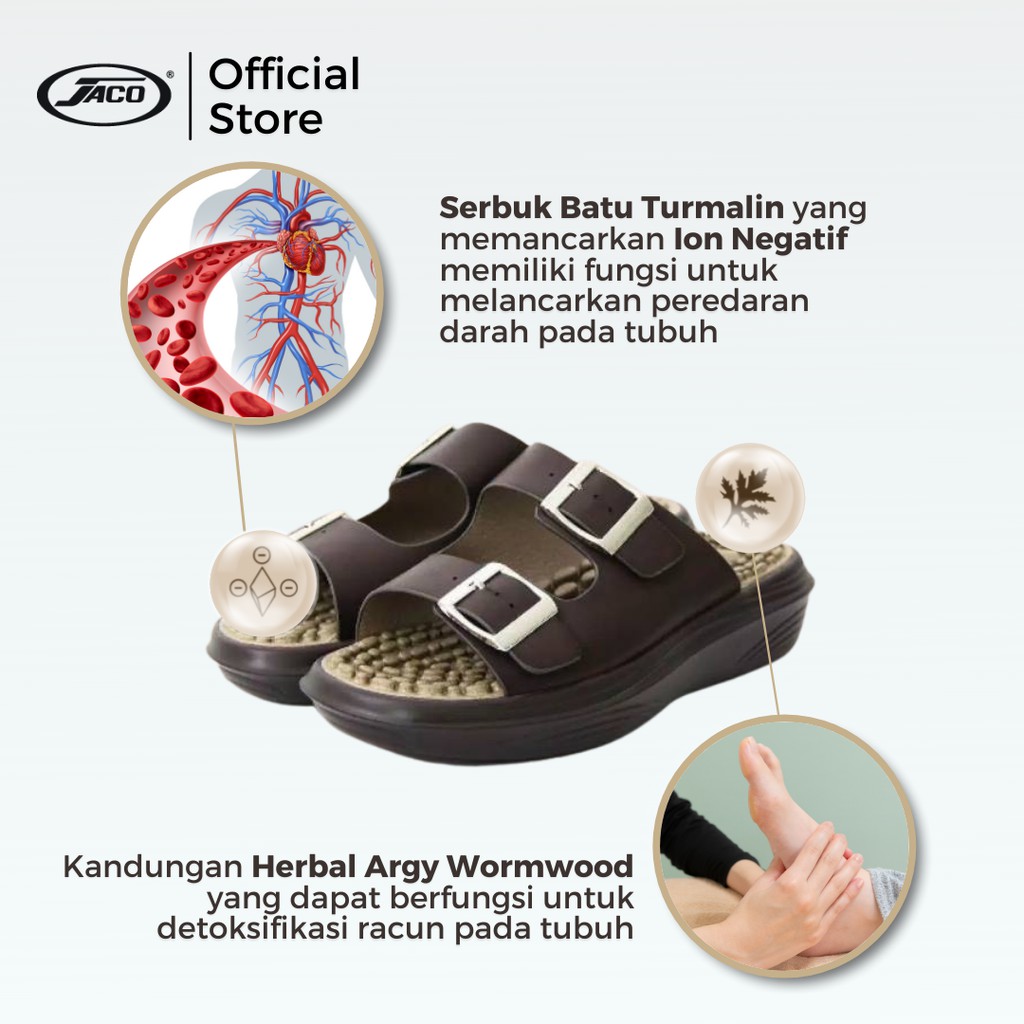 Kozuii K-Walk Sandal Terapi Kesehatan Sandal Refleksi Sandal Akupuntur Sandal Rematik-2