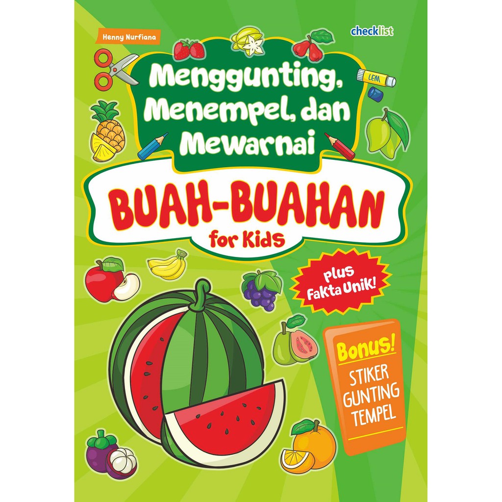 Mewarnai Buah  Buahan Bahasa Arab Mewarnai Gambar 