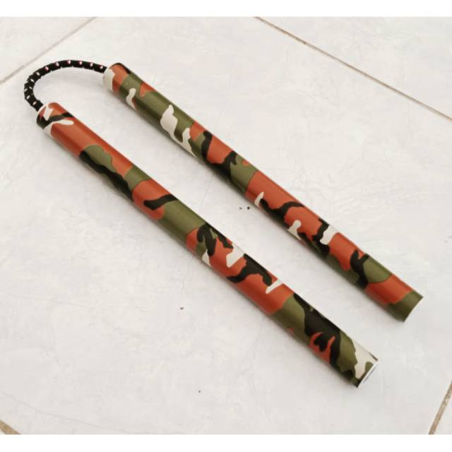 Nunchaku aluminium tali doreng freestyle
