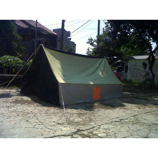 Tenda mendaki / Oudor / Tenda Kemah / Tenda adventure Tenda Pramuka Regu kap 10 siswa/ 8 dewasa