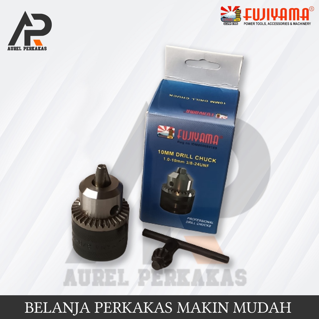 FUJIYAMA kepala bor drill chuck 10mm