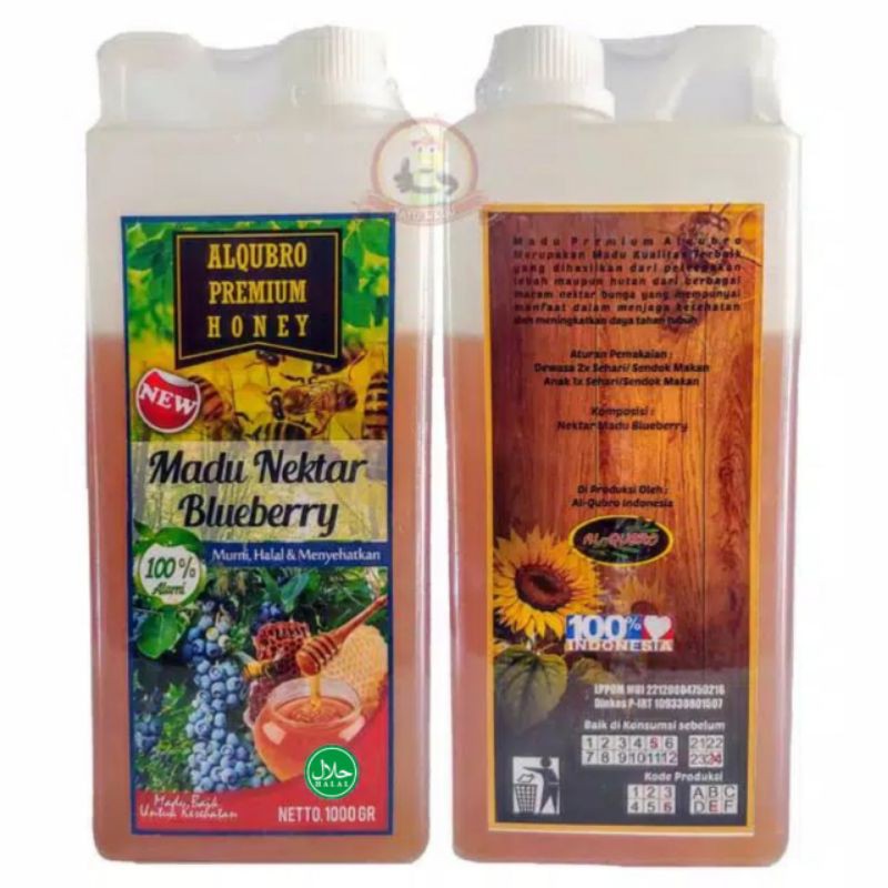 

Madu Murni Al Qubro - Madu Nektar Blueberry 1 Kg