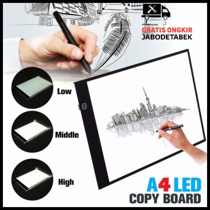 

Drawing Tracing A4 Copy Board Papan Jipak Led Light Pad Ultra Slim A4