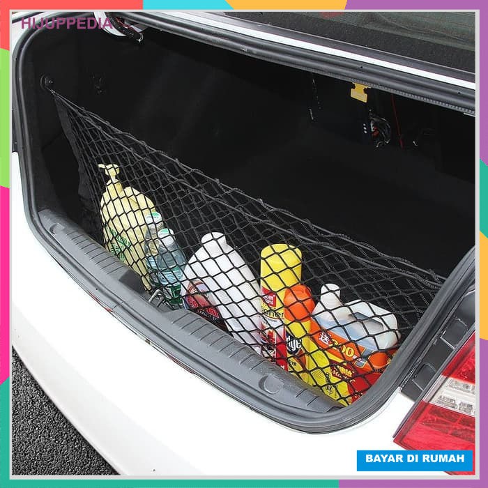 Jaring Bagasi Mobil Car Trunk Cargo Net nett Mobil Organizer 2 Lapis