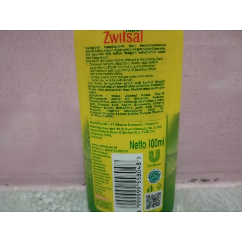 Zwitsal Kids Hair Lotion 100ml